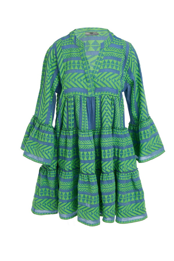 Devotion Twins - ella short dress green/ blue